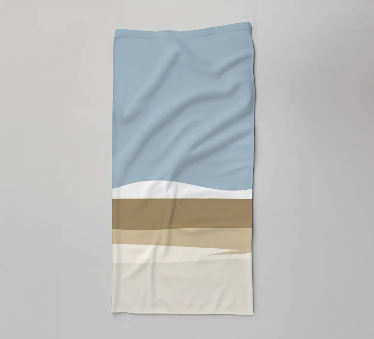 Simple horizontal line dividing composition towel by LIFESTYLE OBJECTS