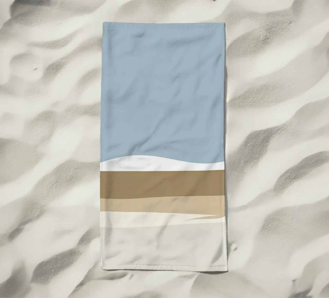 Semplice linea orizzontale che divide la composizione telo mare da LIFESTYLE OBJECTS