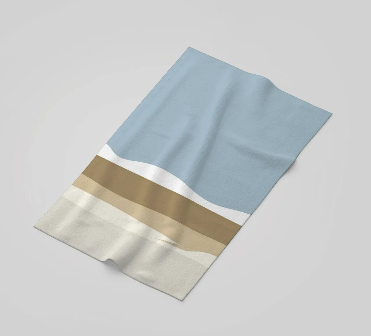 Semplice linea orizzontale che divide la composizione telo mare da LIFESTYLE OBJECTS