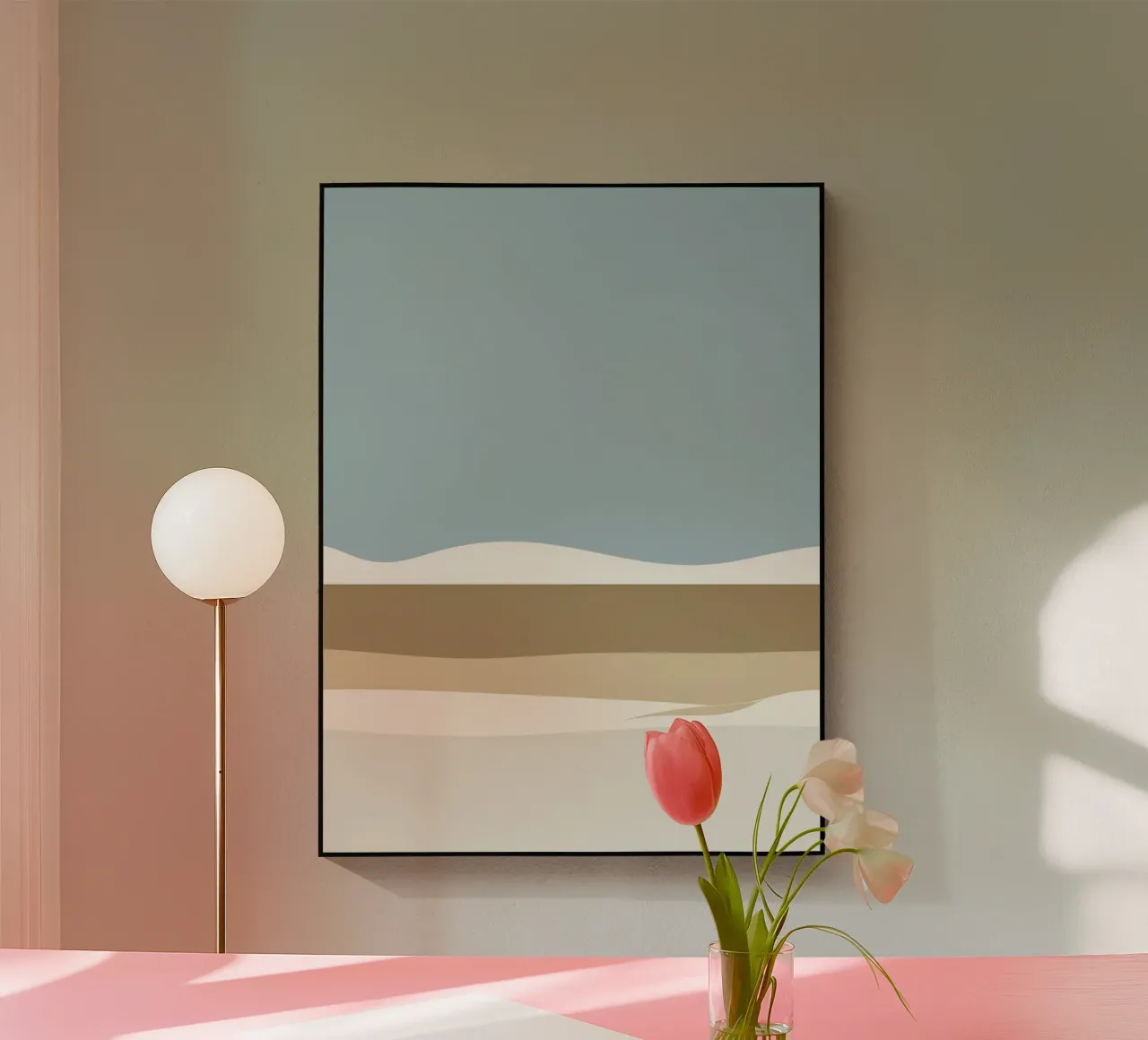 Semplice linea orizzontale che divide la composizione plexiglass da LIFESTYLE OBJECTS