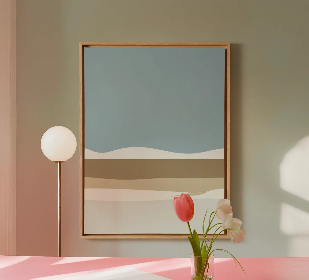 Simple horizontal line dividing composition canvas by LIFESTYLE OBJECTS