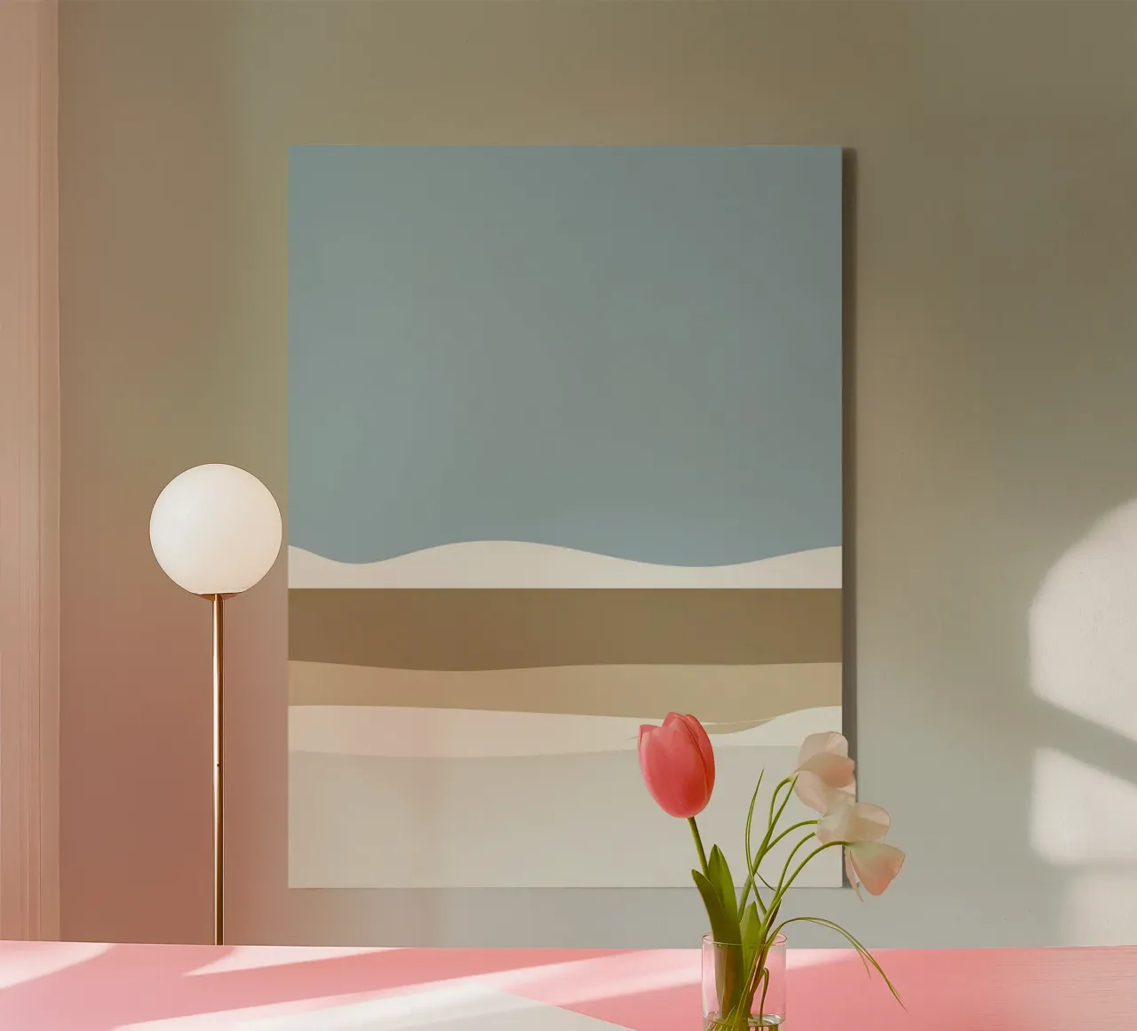 Simple horizontal line dividing composition canvas by LIFESTYLE OBJECTS