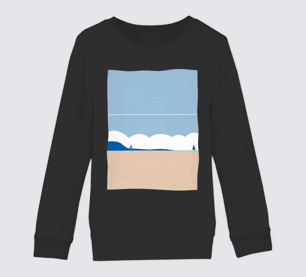 Semplice linea orizzontale che divide la composizione felpa bambino da LIFESTYLE OBJECTS