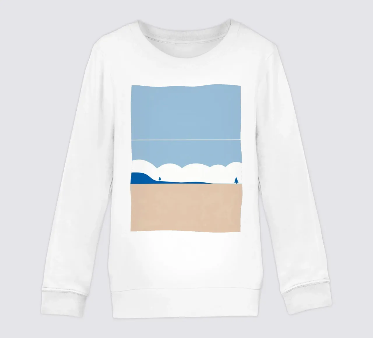 Semplice linea orizzontale che divide la composizione felpa bambino da LIFESTYLE OBJECTS