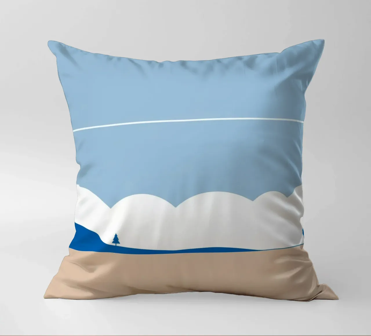 Semplice linea orizzontale che divide la composizione cuscino da LIFESTYLE OBJECTS