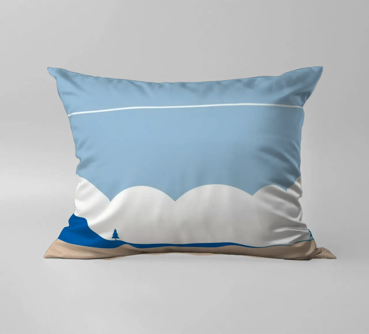 Semplice linea orizzontale che divide la composizione cuscino da LIFESTYLE OBJECTS