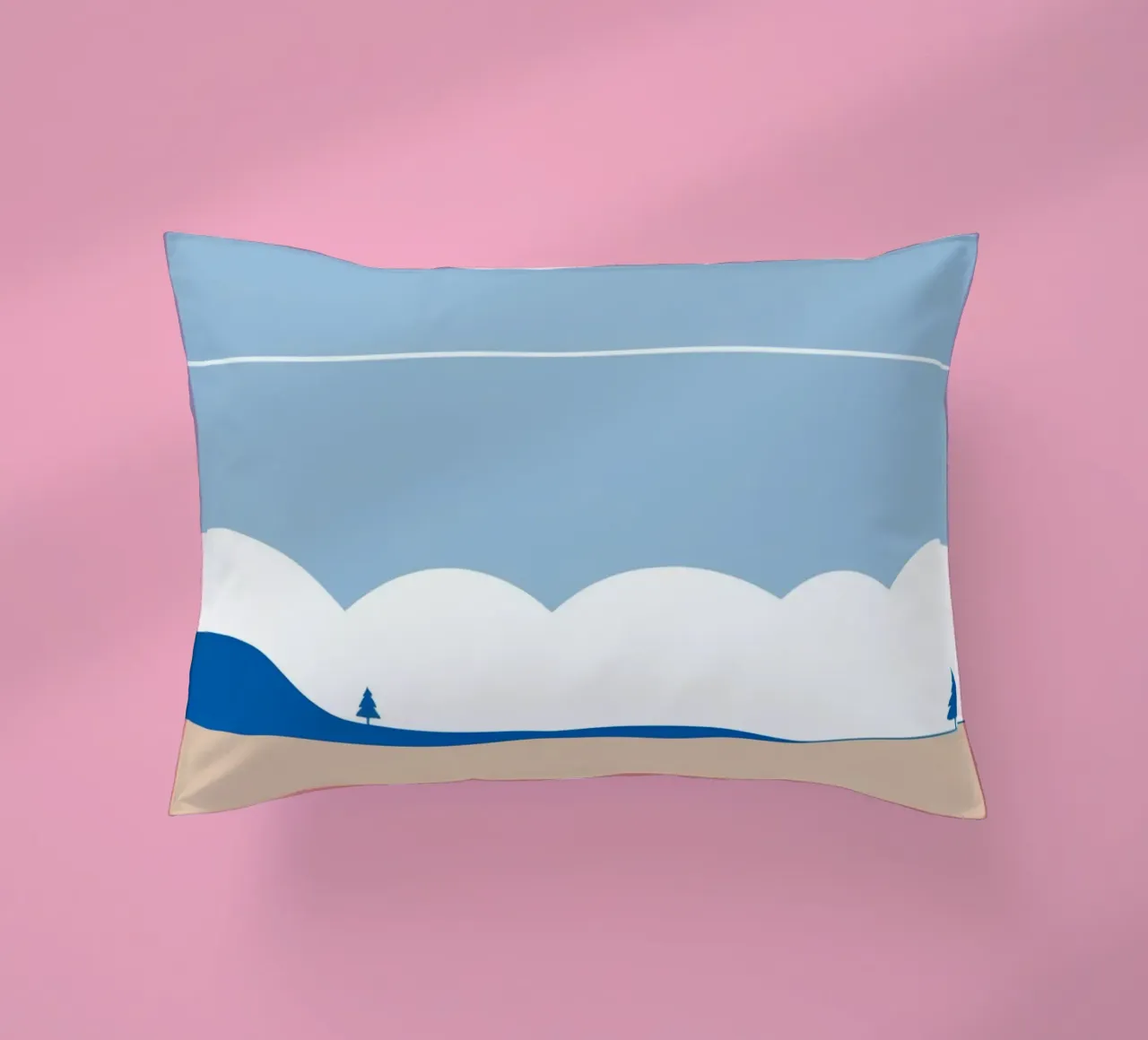 Semplice linea orizzontale che divide la composizione cuscino da LIFESTYLE OBJECTS