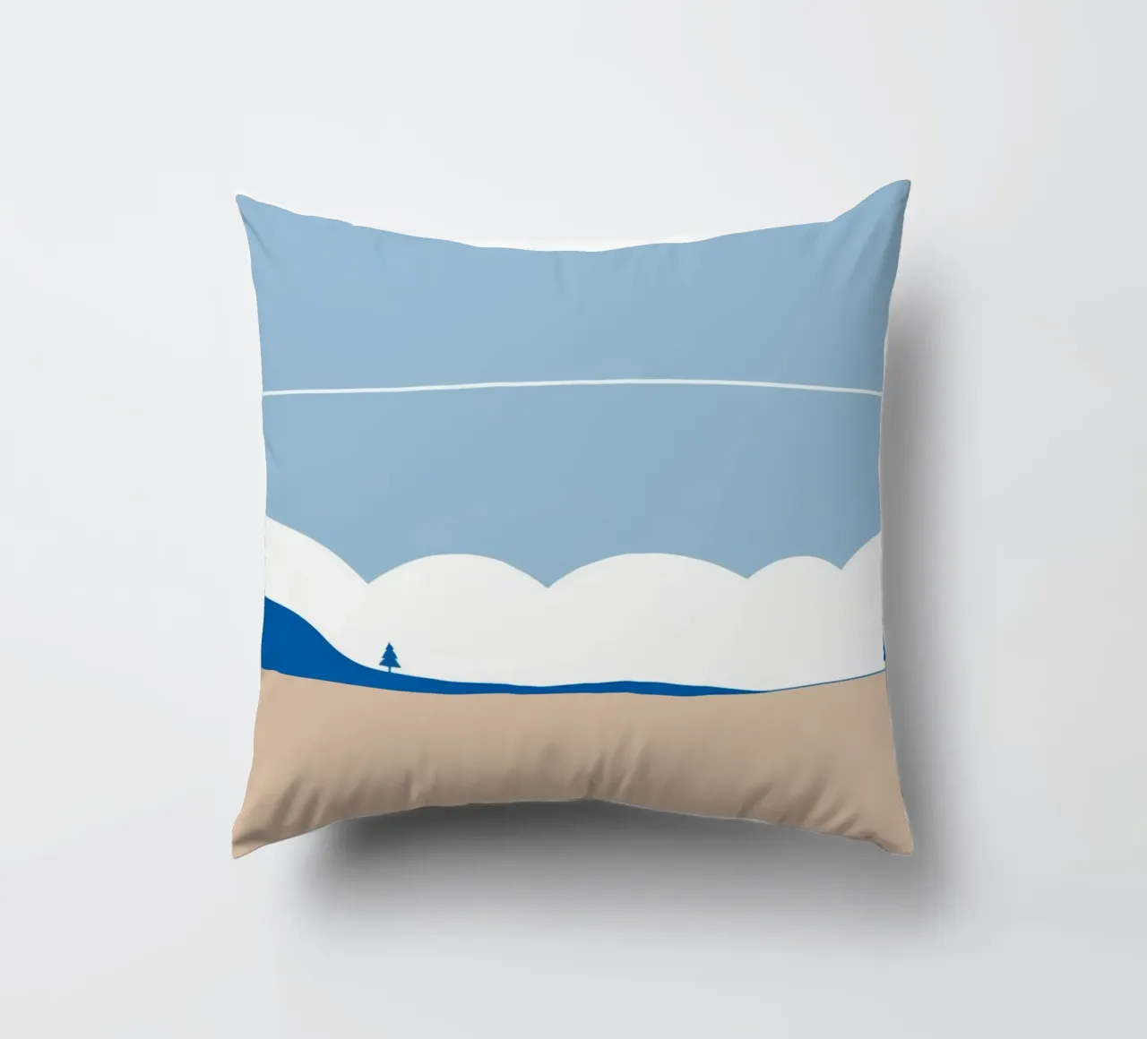 Semplice linea orizzontale che divide la composizione cuscino da LIFESTYLE OBJECTS