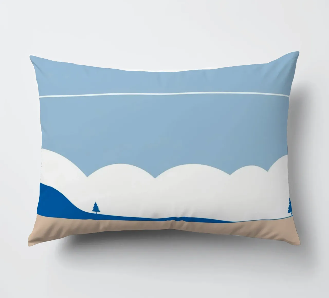 Semplice linea orizzontale che divide la composizione cuscino da LIFESTYLE OBJECTS