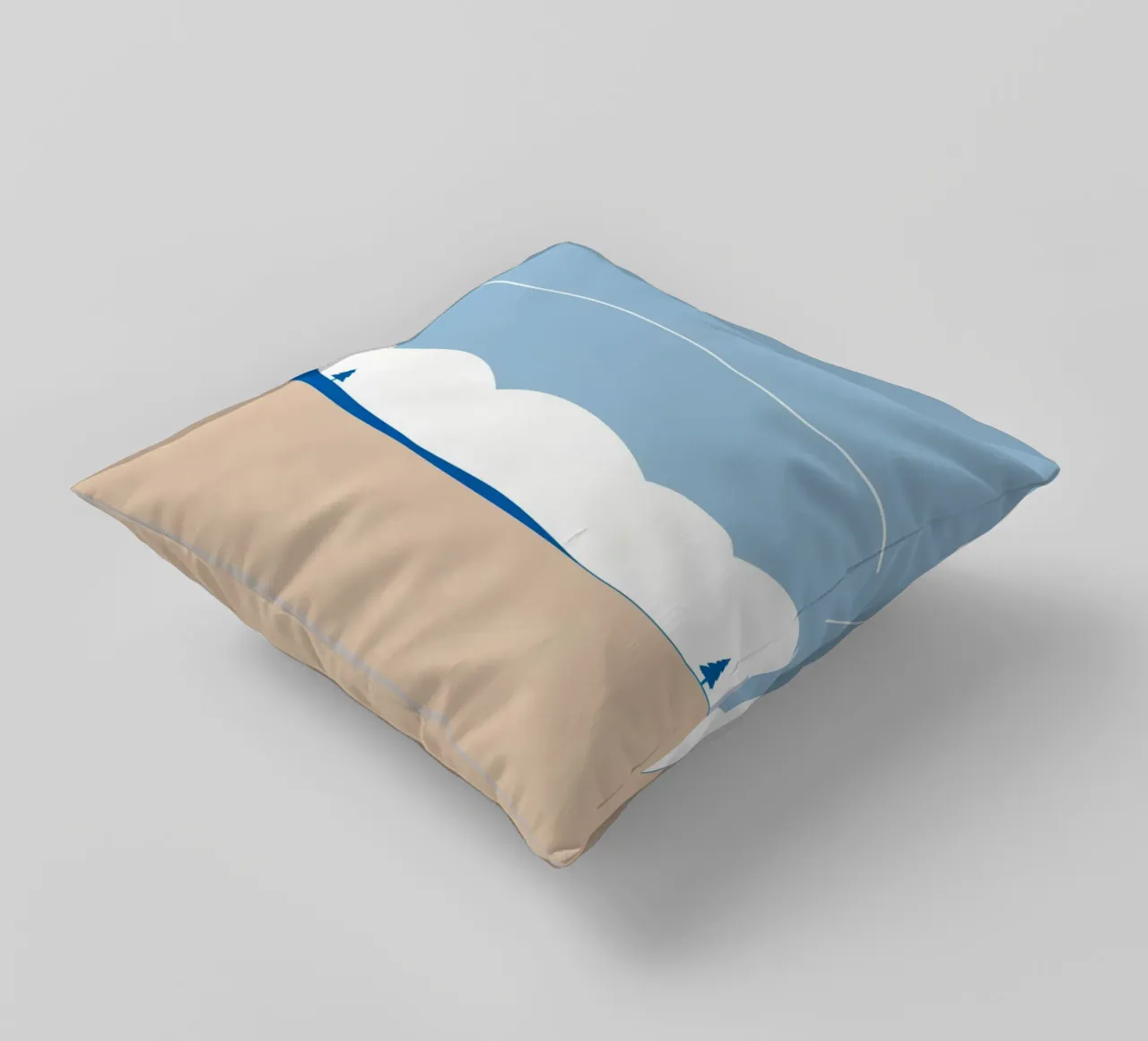 Semplice linea orizzontale che divide la composizione cuscino da LIFESTYLE OBJECTS