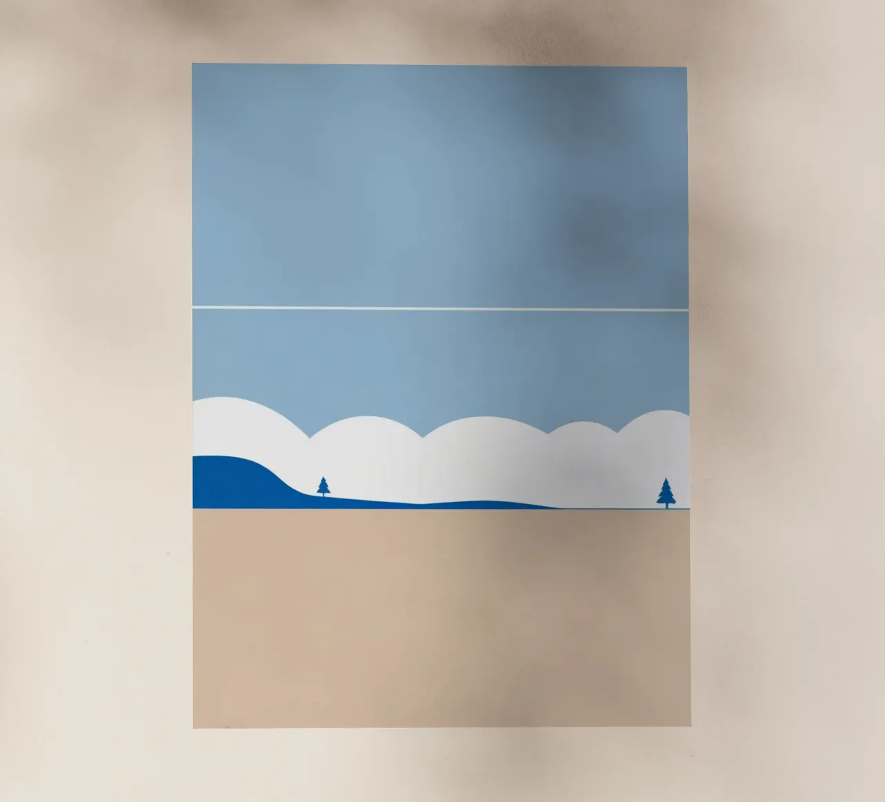 Semplice linea orizzontale che divide la composizione pellicola backlit da LIFESTYLE OBJECTS