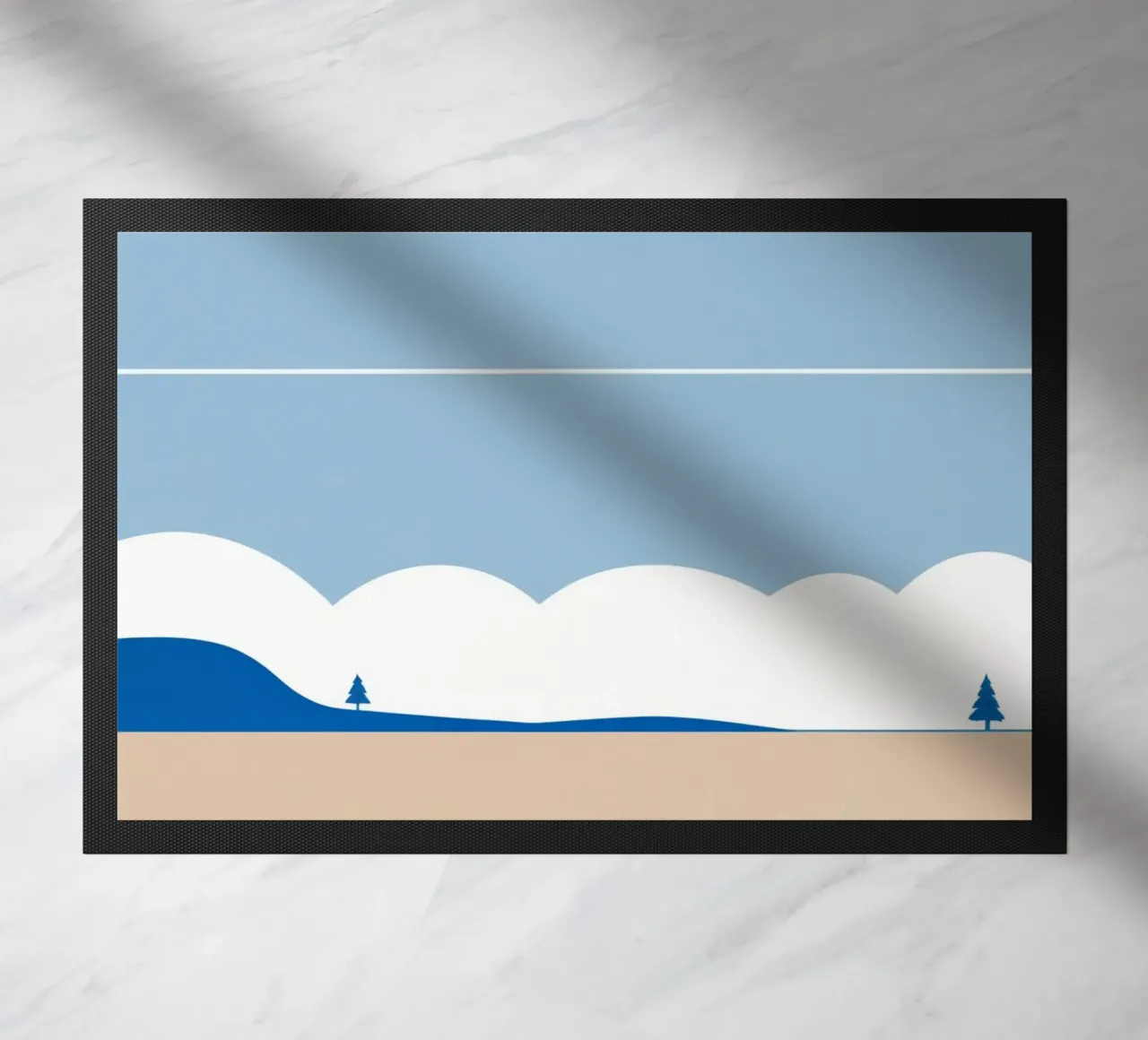 Semplice linea orizzontale che divide la composizione zerbino da LIFESTYLE OBJECTS