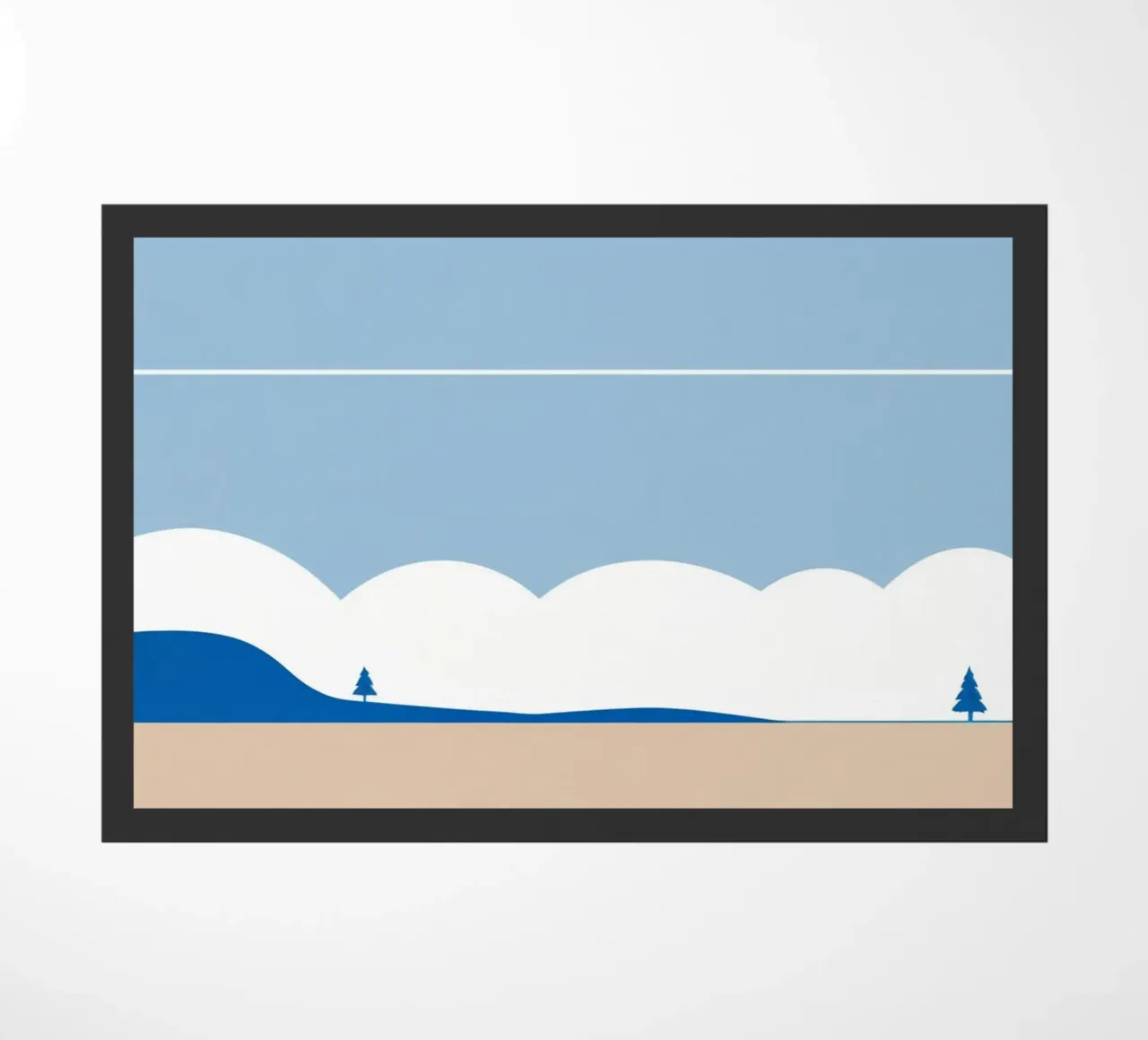 Semplice linea orizzontale che divide la composizione zerbino da LIFESTYLE OBJECTS