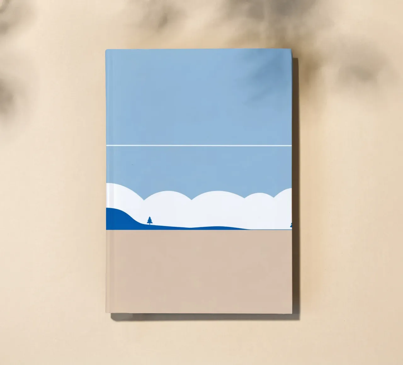 Simple horizontal line dividing composition notebook by LIFESTYLE OBJECTS