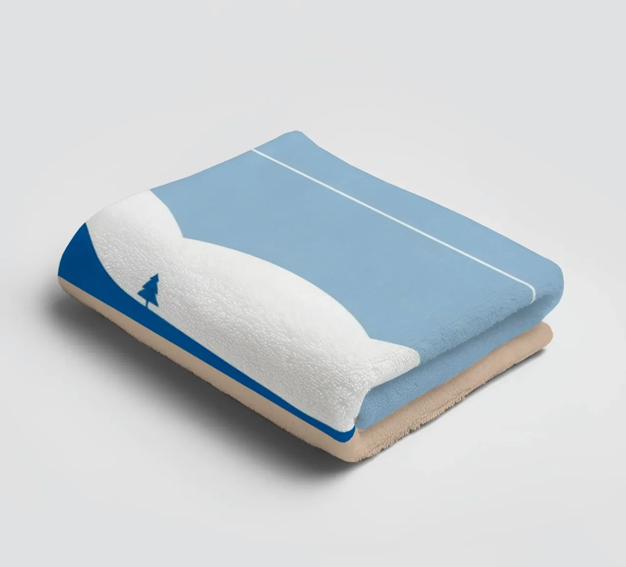 Semplice linea orizzontale che divide la composizione asciugamano da bagno da LIFESTYLE OBJECTS