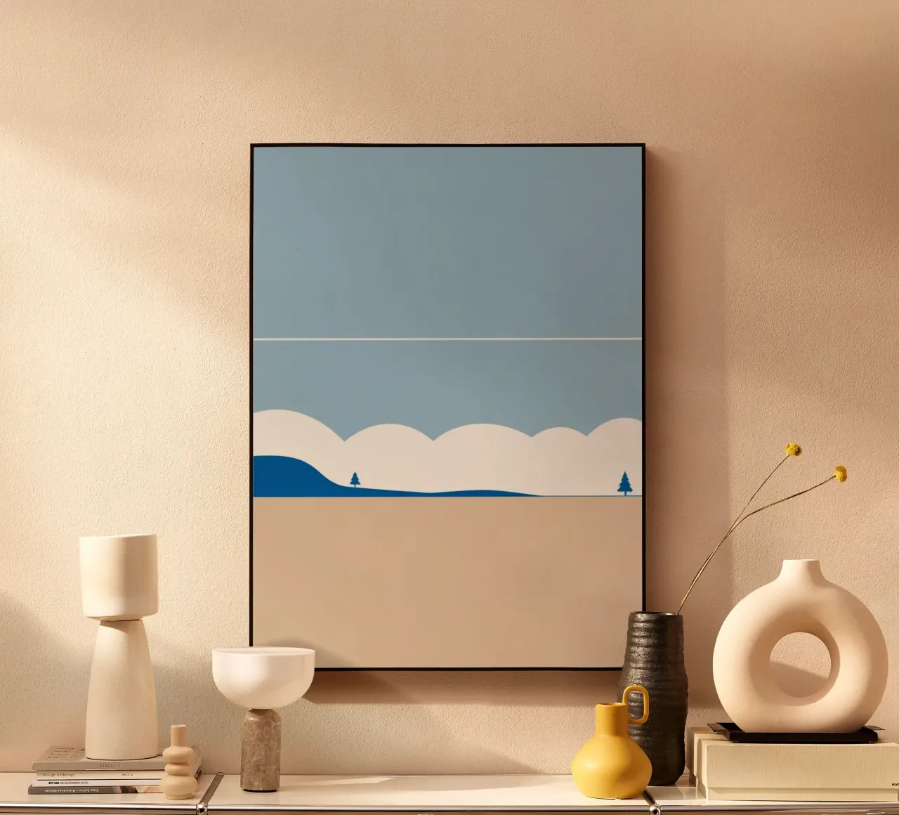 Semplice linea orizzontale che divide la composizione plexiglass da LIFESTYLE OBJECTS