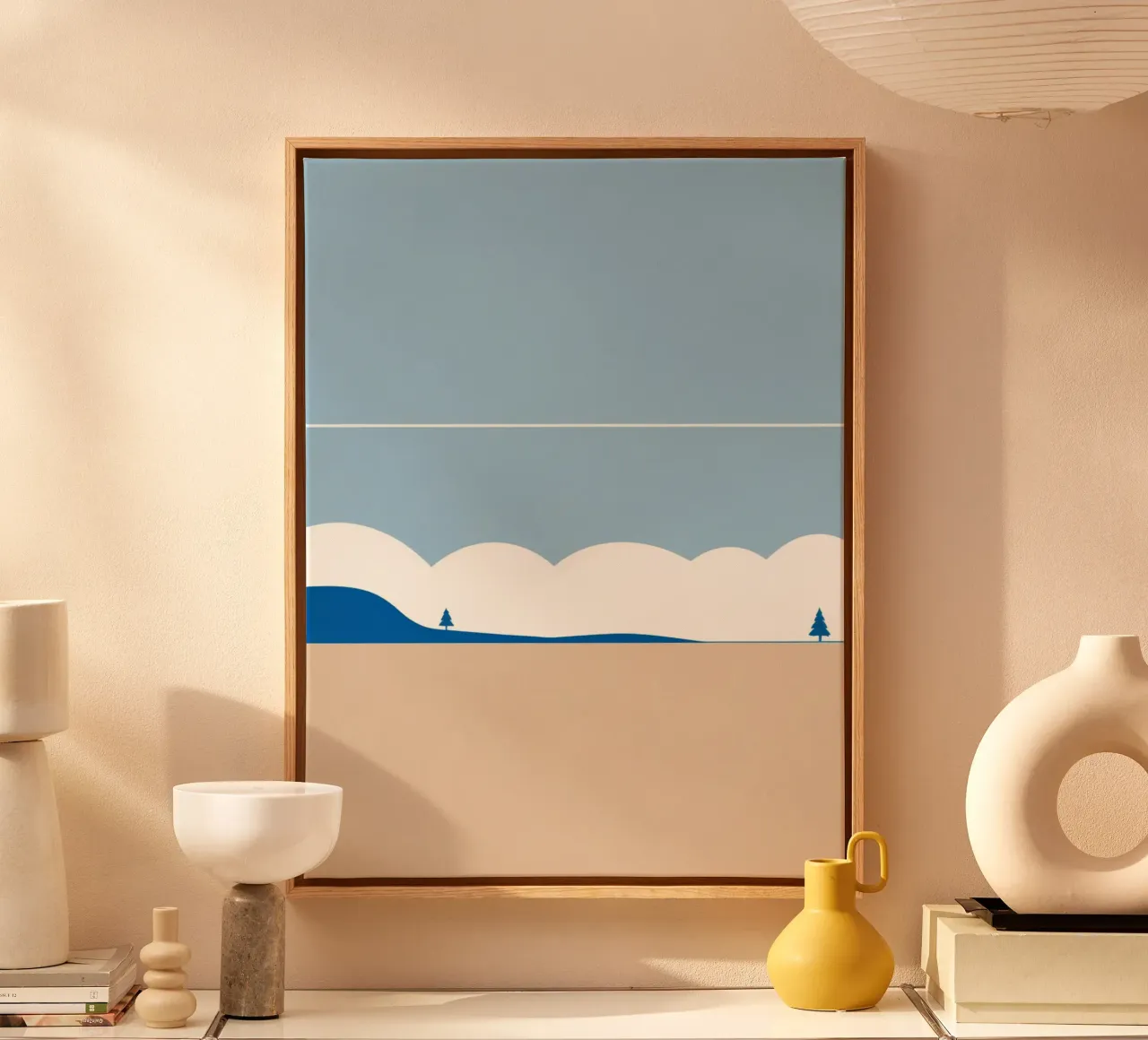 Simple horizontal line dividing composition canvas by LIFESTYLE OBJECTS