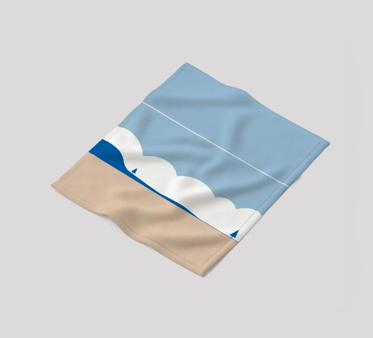 Semplice linea orizzontale che divide la composizione coperta in pile da LIFESTYLE OBJECTS