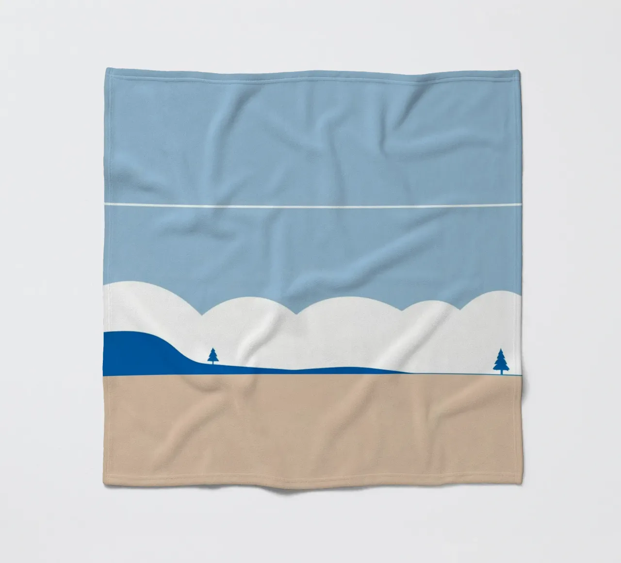 Semplice linea orizzontale che divide la composizione coperta in pile da LIFESTYLE OBJECTS