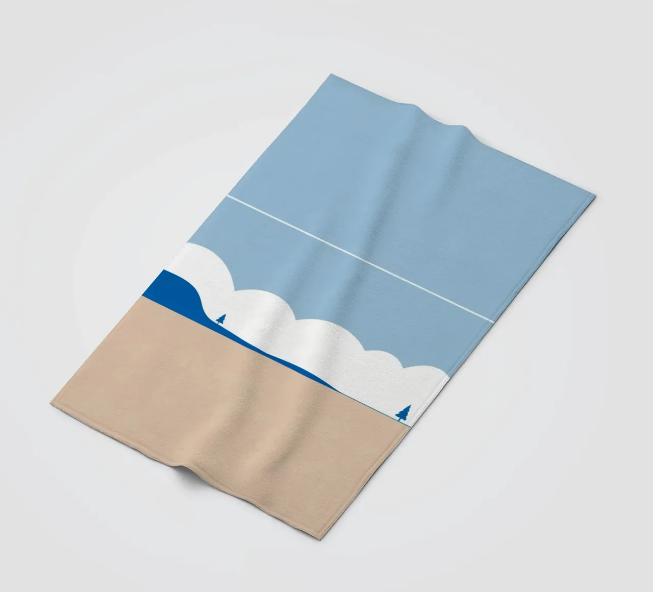 Semplice linea orizzontale che divide la composizione coperta in pile da LIFESTYLE OBJECTS