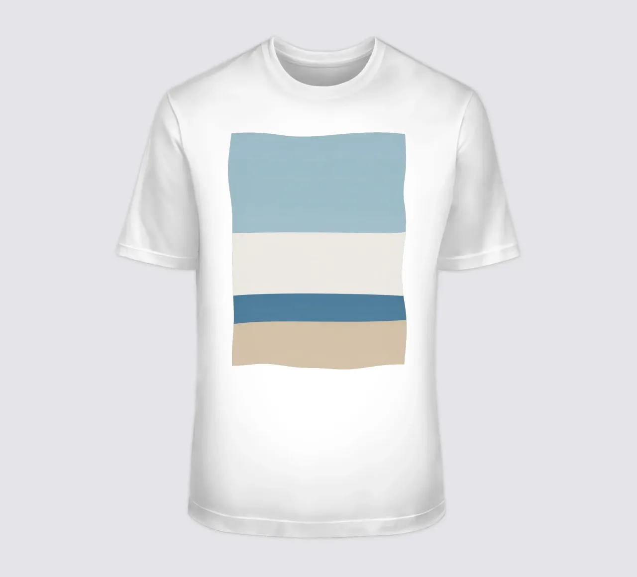 Semplice linea orizzontale che divide la composizione t-shirt da LIFESTYLE OBJECTS