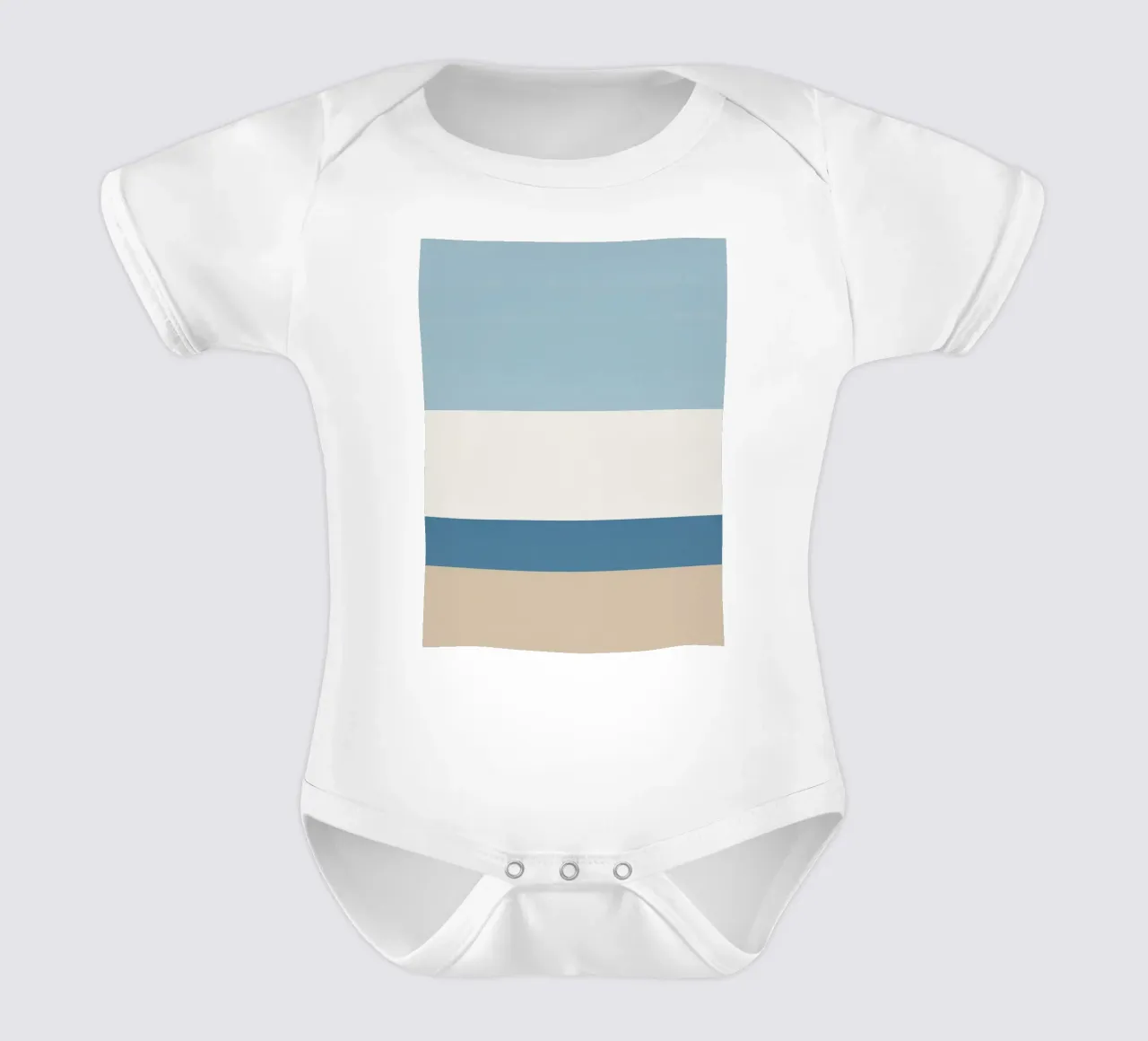 Semplice linea orizzontale che divide la composizione body neonato maniche corte da LIFESTYLE OBJECTS