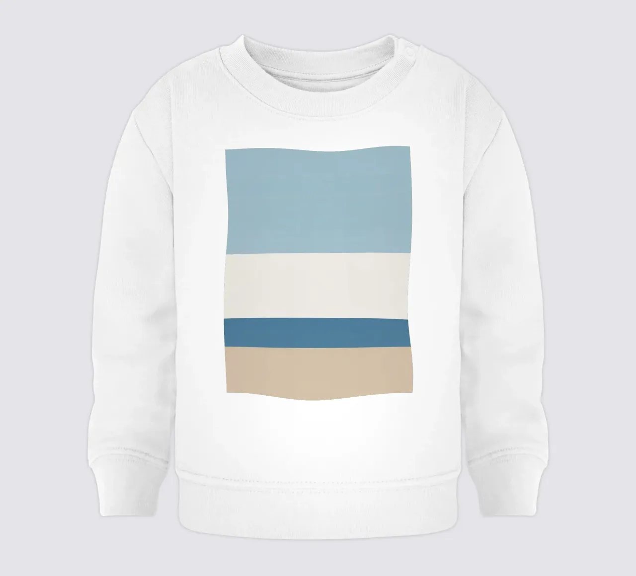 Semplice linea orizzontale che divide la composizione felpa neonato da LIFESTYLE OBJECTS