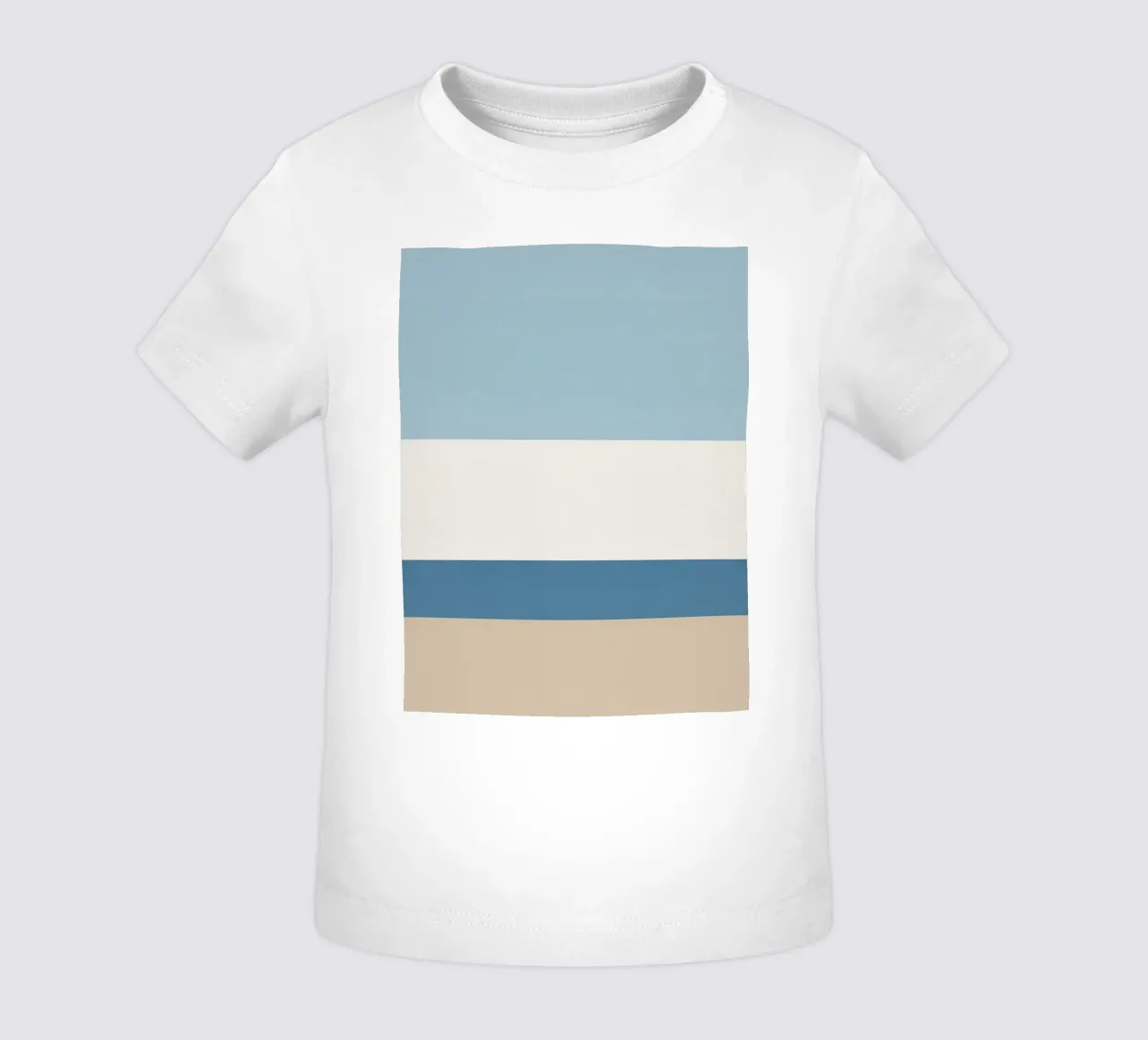 Semplice linea orizzontale che divide la composizione maglietta neonato da LIFESTYLE OBJECTS