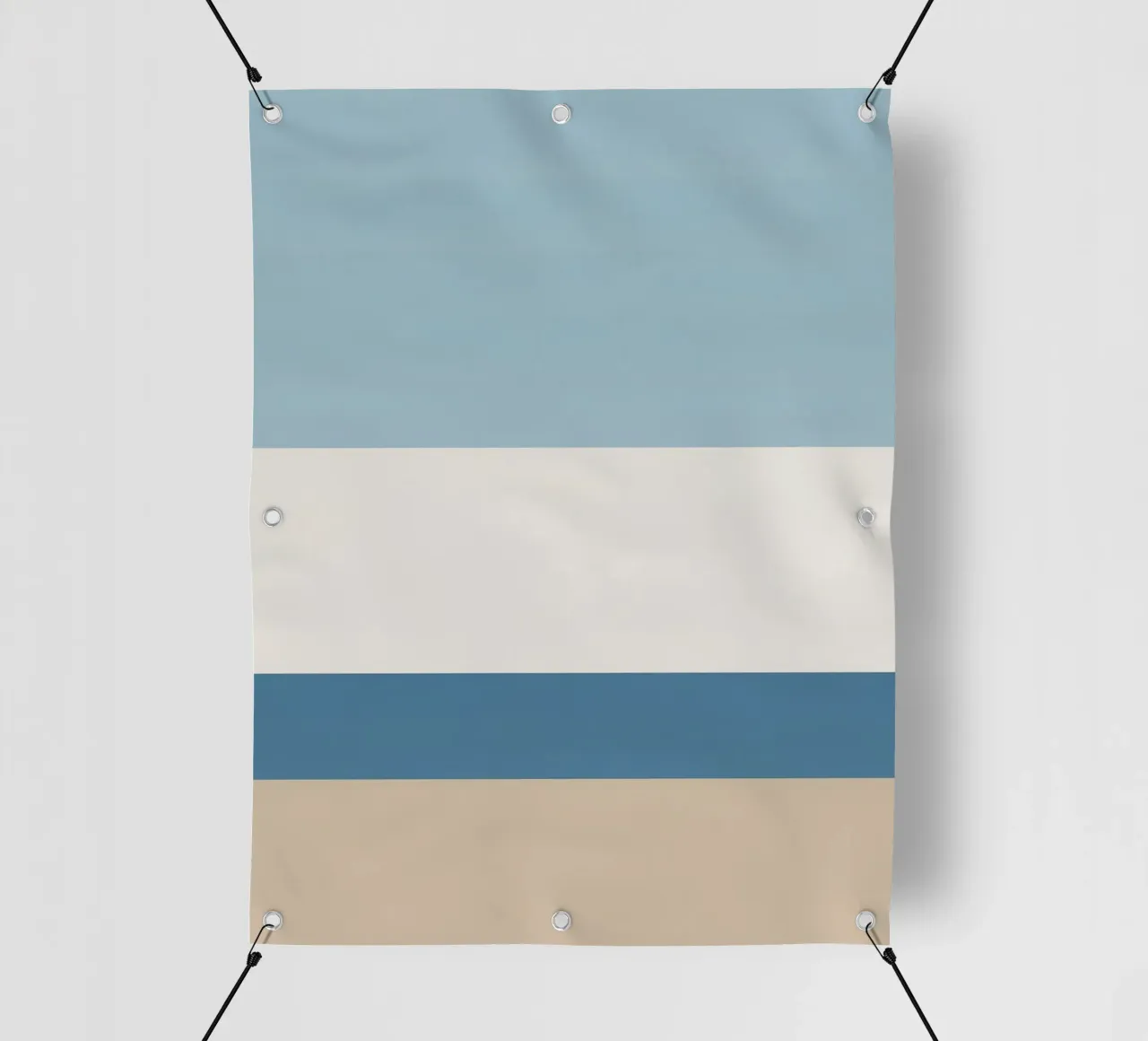 Semplice linea orizzontale che divide la composizione telo in pvc da LIFESTYLE OBJECTS