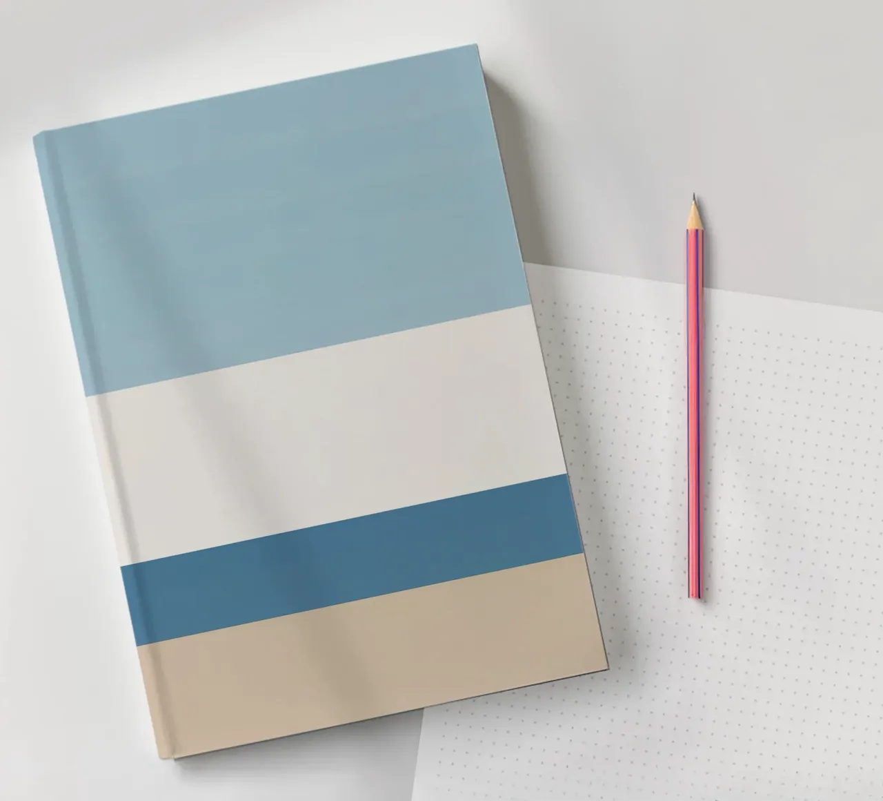 Simple horizontal line dividing composition notebook by LIFESTYLE OBJECTS