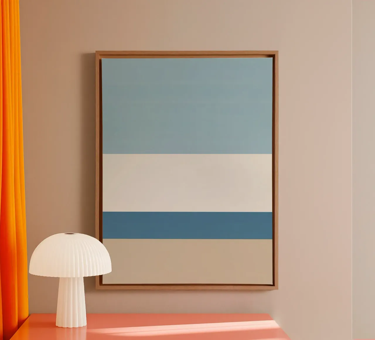 Simple horizontal line dividing composition canvas by LIFESTYLE OBJECTS
