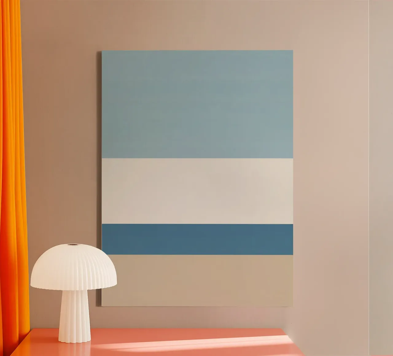 Simple horizontal line dividing composition canvas by LIFESTYLE OBJECTS