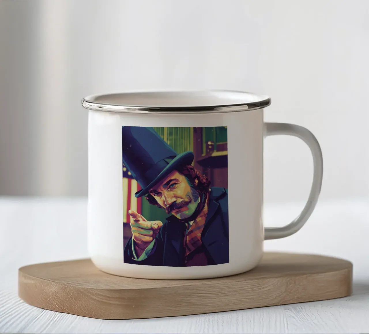 Daniel Day Lewis - Gangs Of New York tazza in smalto da Hantamrata