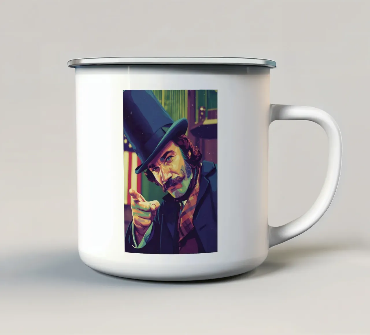 Daniel Day Lewis - Gangs Of New York tazza in smalto da Hantamrata