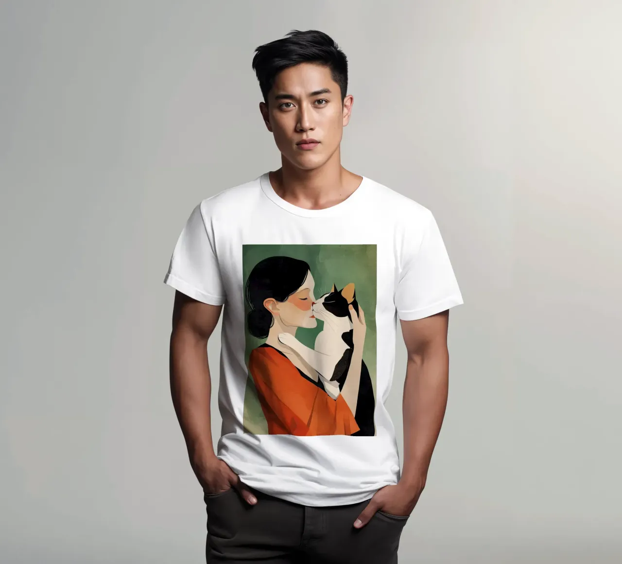 Ich liebe Dich Kätzchen T-Shirt von Justyna Jaszke JBJart