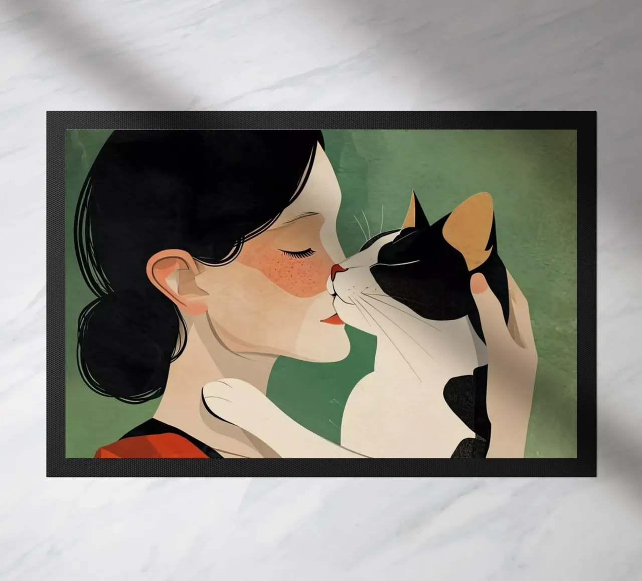 Ti amo gattino zerbino da Justyna Jaszke JBJart