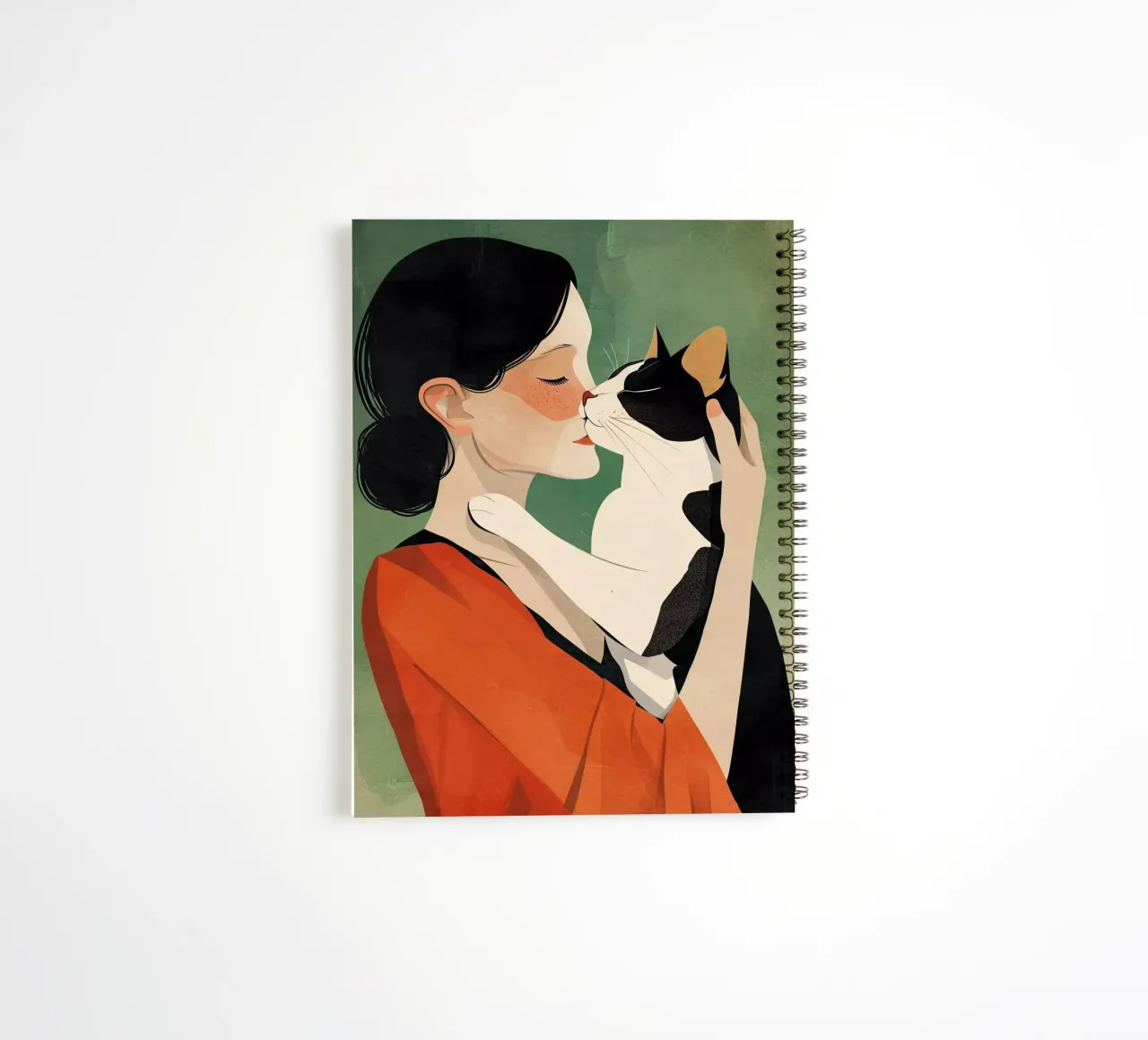 I love You kitty spiral notebook by Justyna Jaszke JBJart