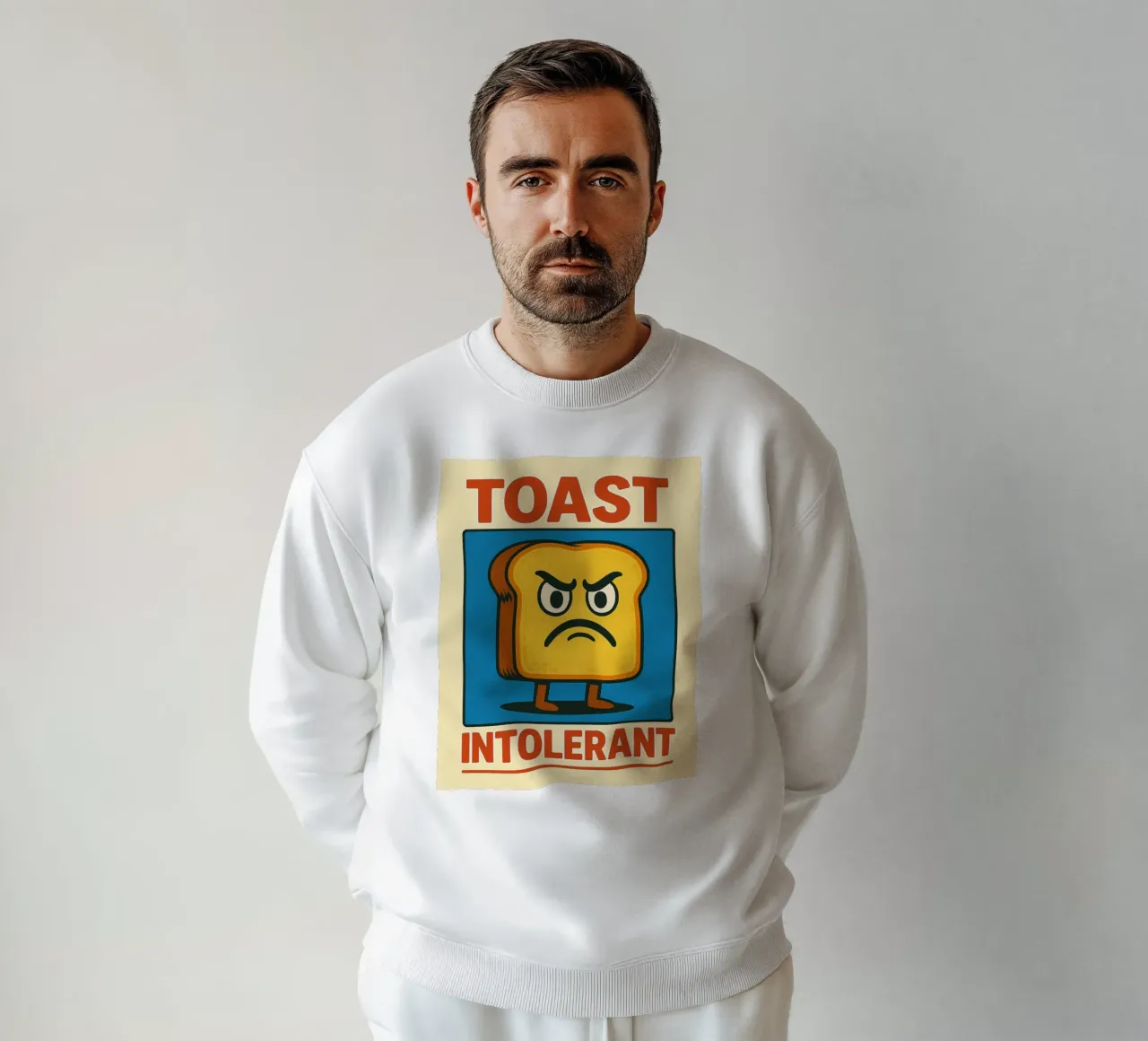 toast intollerante divertente felpa da Plumpz
