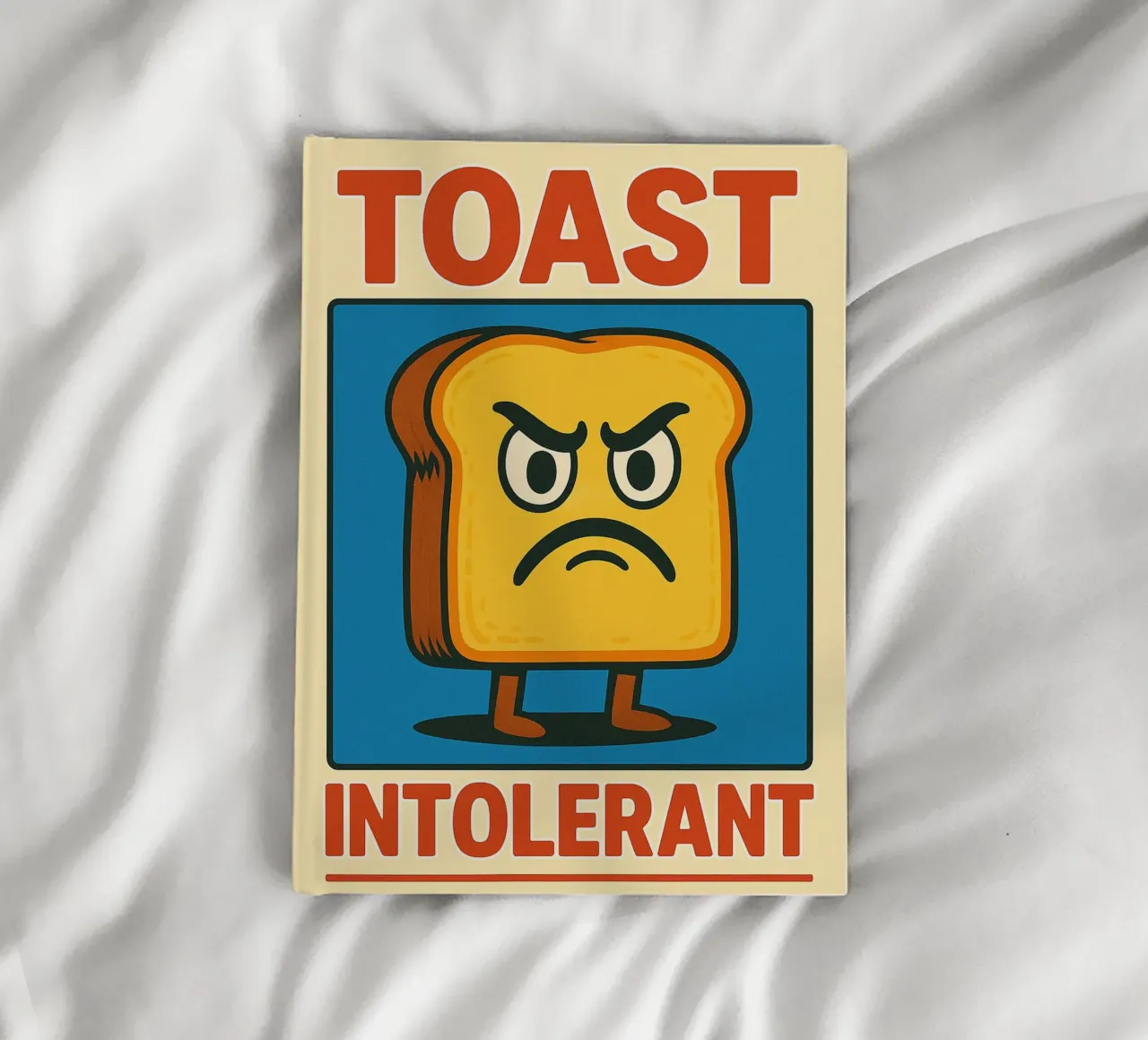 toast intolerant funny notebook by Plumpz