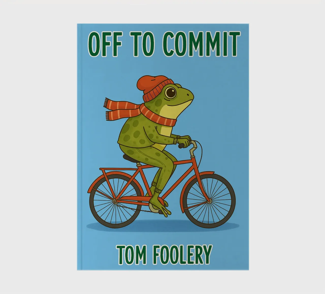 off to commit funny frog notebook by Plumpz