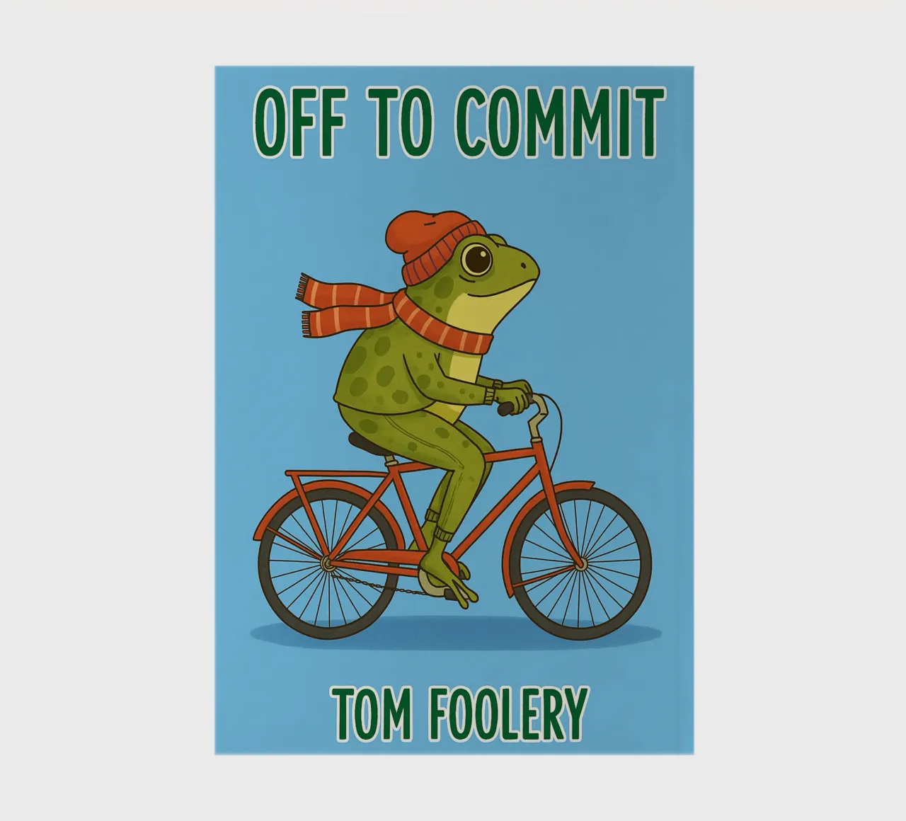off to commit funny frog notebook by Plumpz