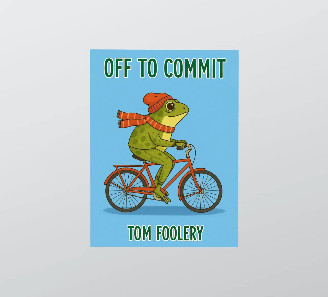 off to commit funny frog sticker by Plumpz