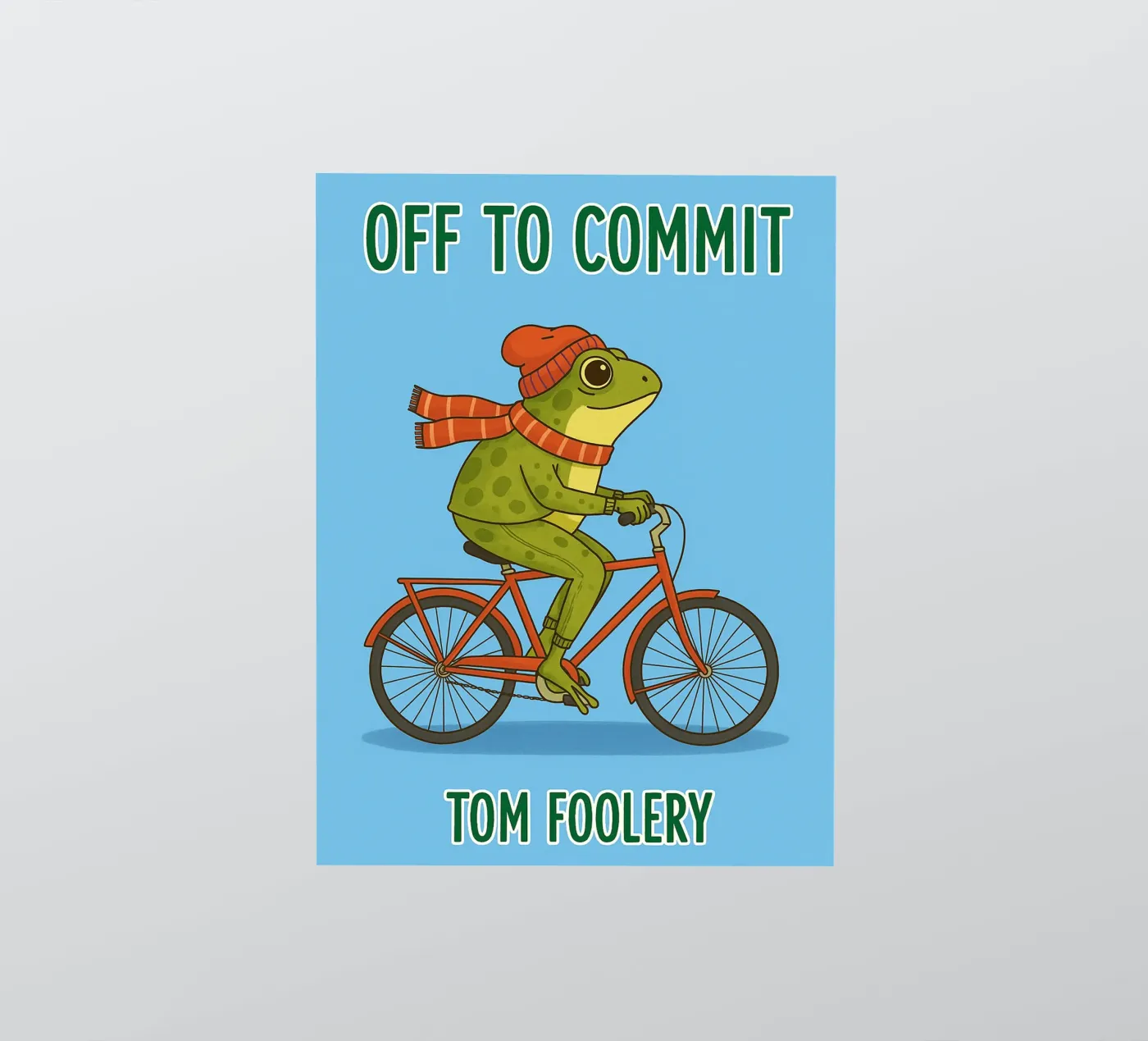 off to commit funny frog sticker by Plumpz