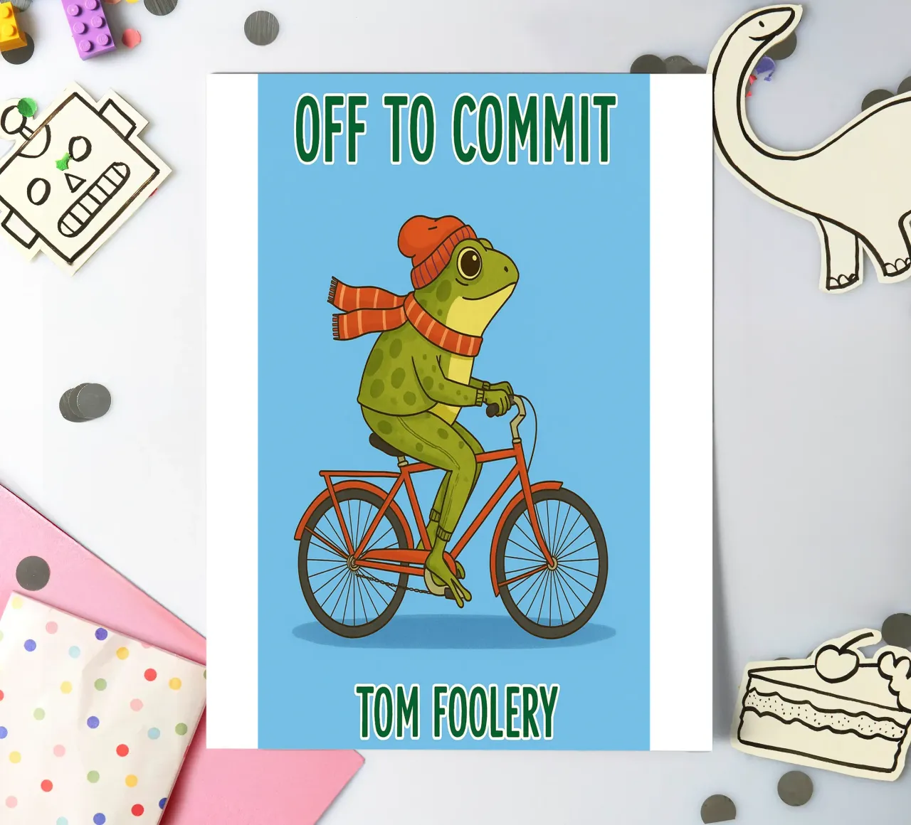 off to commit funny frog sticker sheet by Plumpz