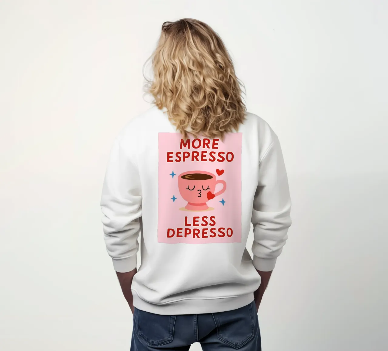 more espresso less depresso felpa da Plumpz