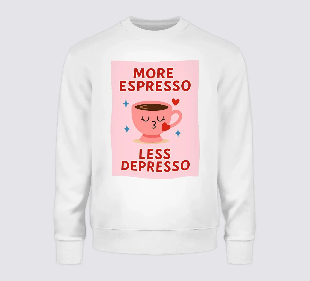 more espresso less depresso felpa da Plumpz