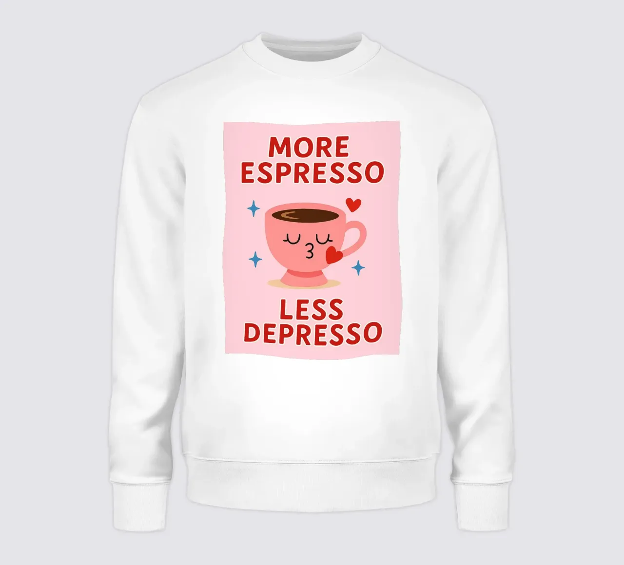 more espresso less depresso felpa da Plumpz