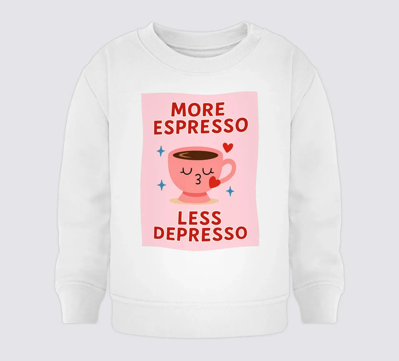 more espresso less depresso felpa neonato da Plumpz