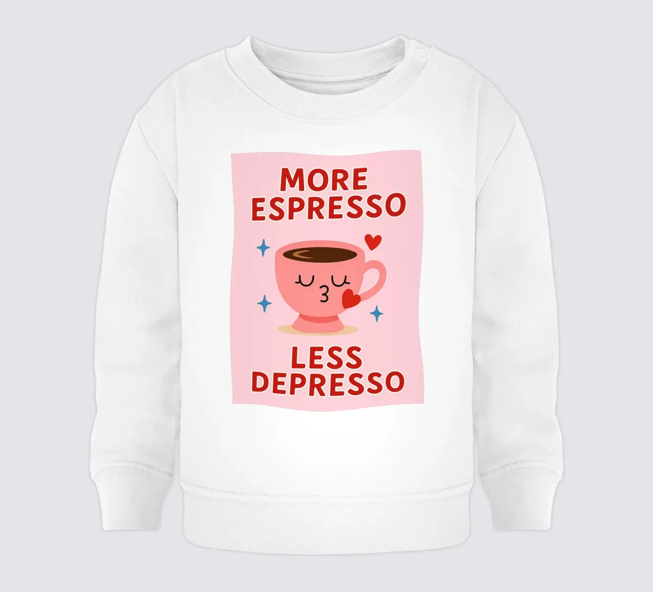 more espresso less depresso felpa neonato da Plumpz