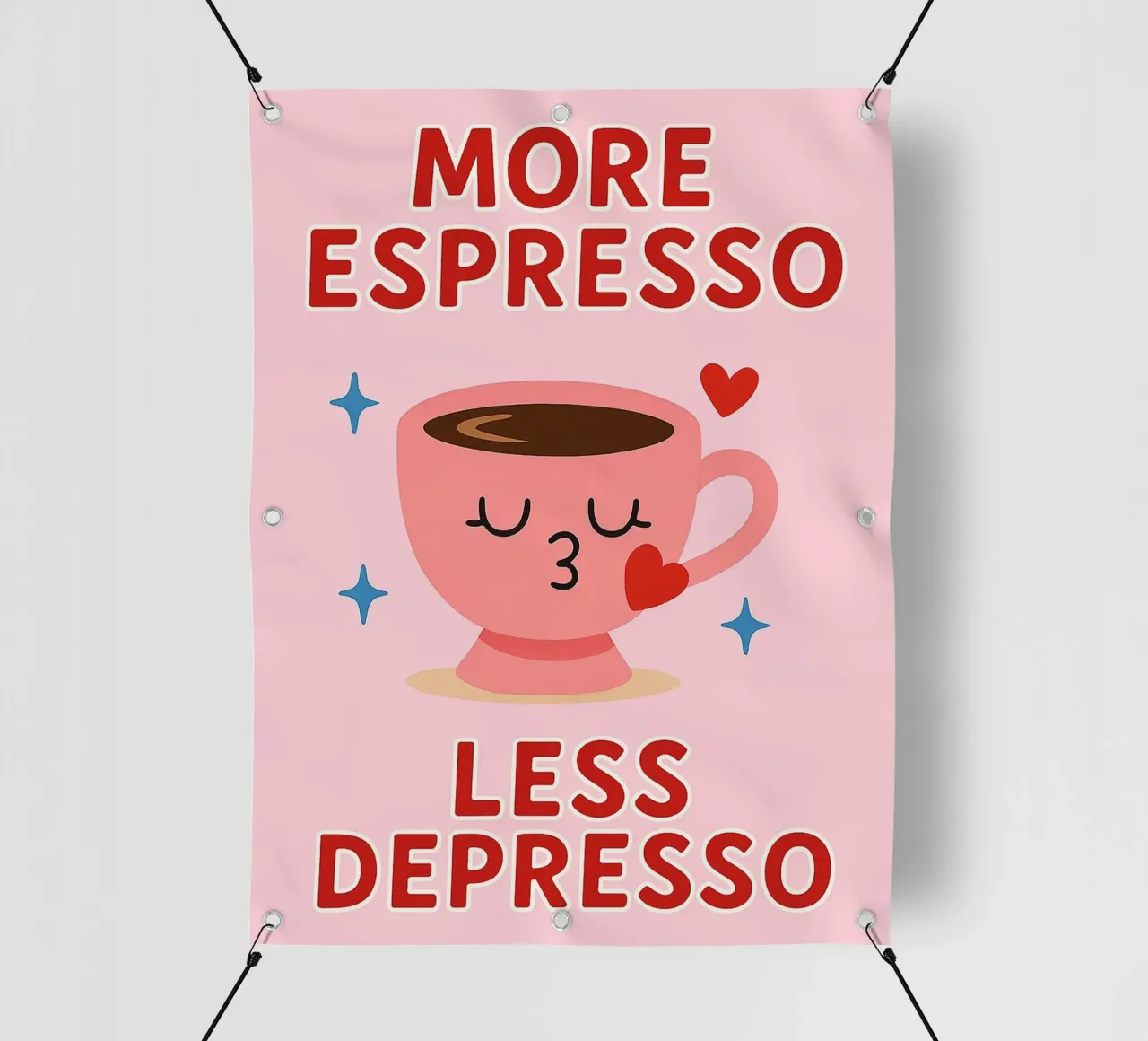 more espresso less depresso telo in pvc da Plumpz